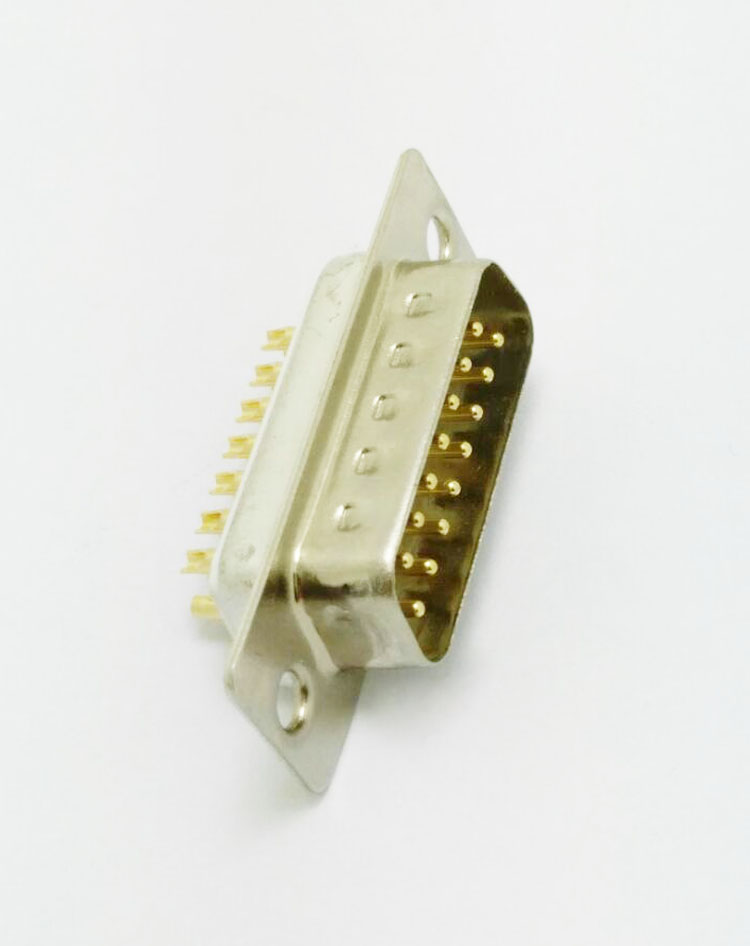 DB-15P（公头）焊线式车针白胶连接器